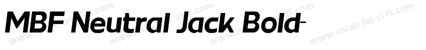 MBF Neutral Jack Bold字体转换